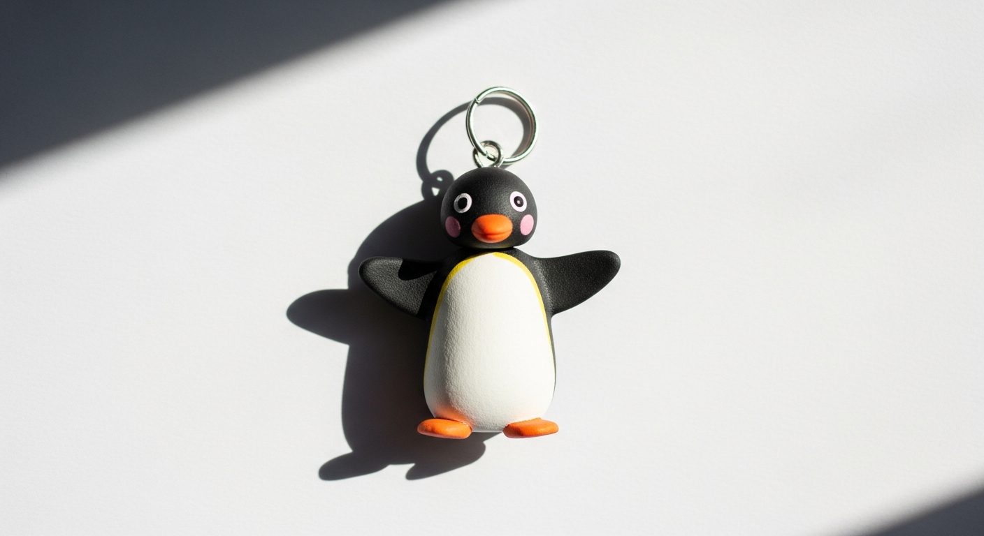 Pingu Penguin Charm Ceramic Necklace 2026