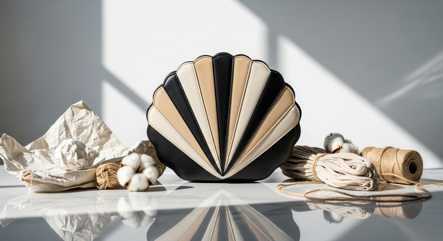 Noirgaze Scallop Bag: Sustainable Luxury