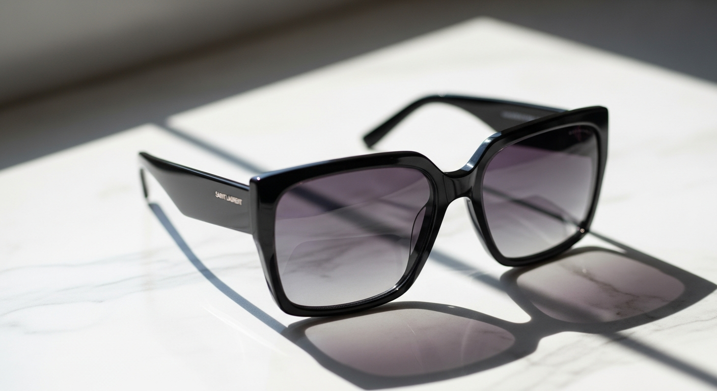 Saint Laurent SL 545 Oversized Square Sunglasses
