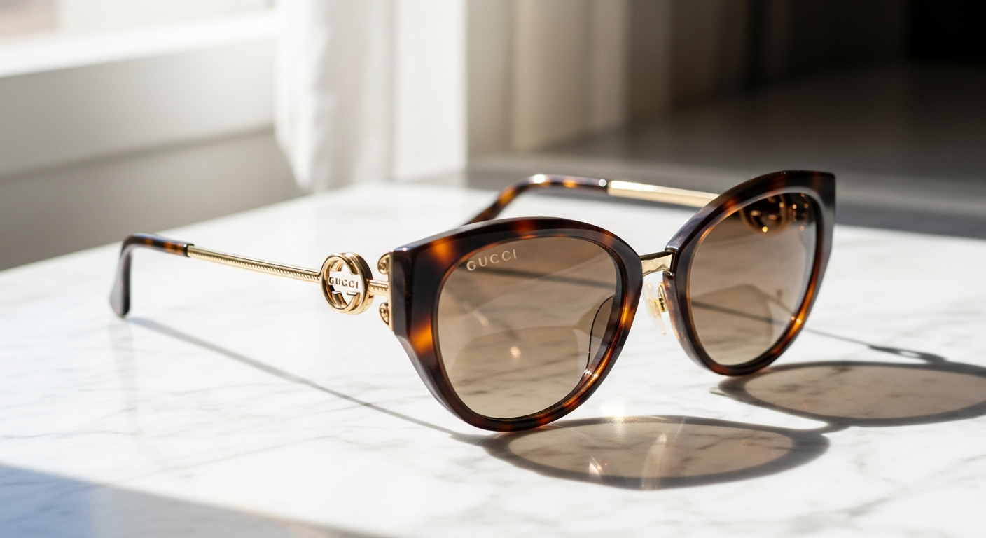 Gucci GG1680S Oval Cat-Eye Sunglasses