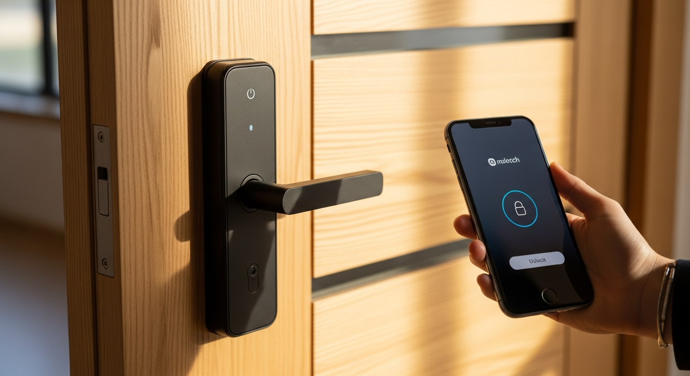 Securaki Smart Lock Bundle keyless entry system with digital keypad and Bluetooth fob