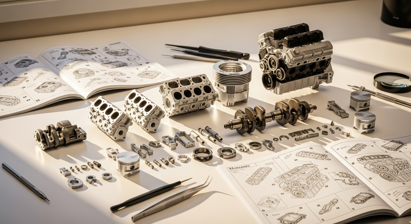 Holden V8 MOC Engine Kit: Build & Learn