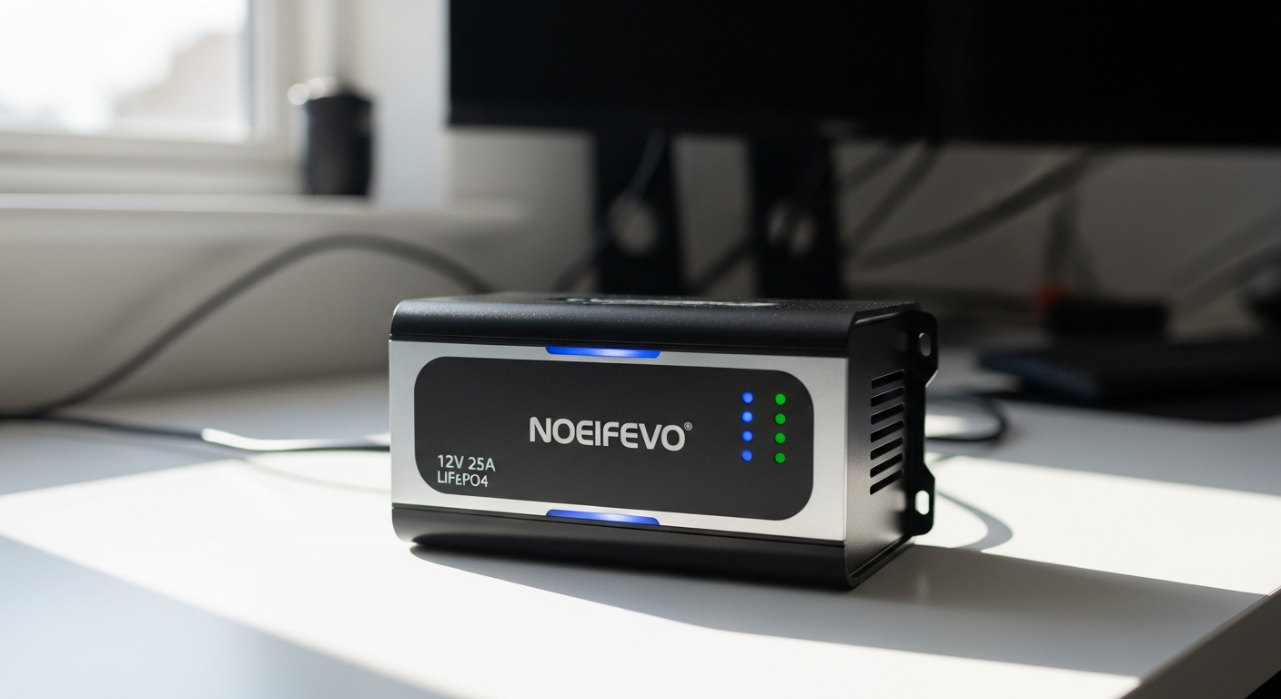 Noeifevo 12V 25A LiFePO4 Battery Charger