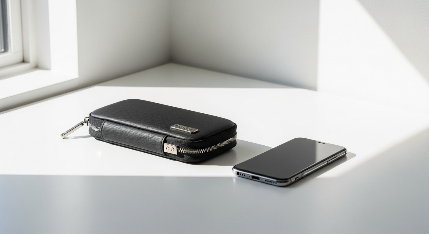 SYB Phone Pouch EMF protection blocking radiation while maintaining phone signal connectivity