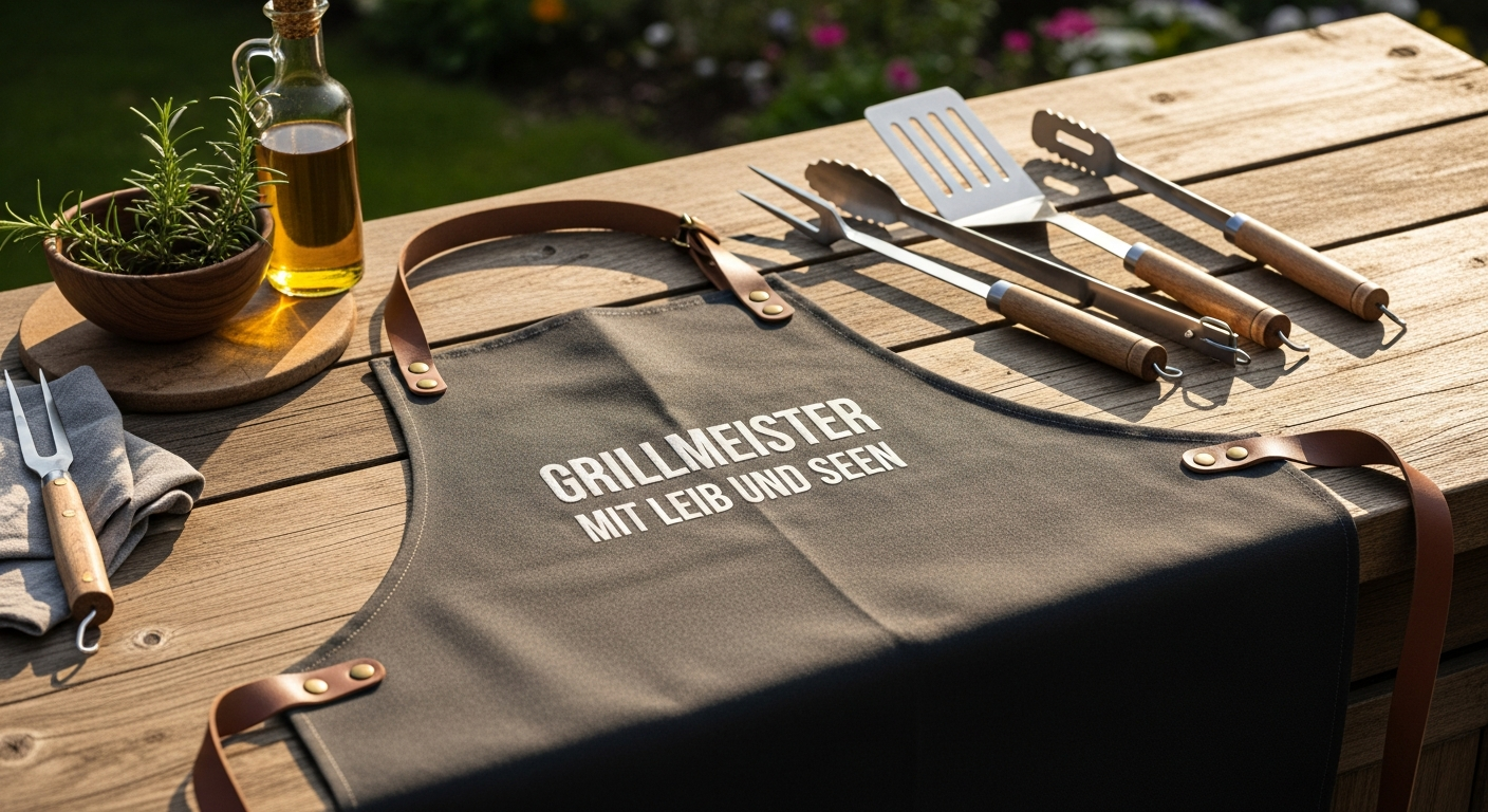 Grillschürze mit Spruch – Humor & Qualität