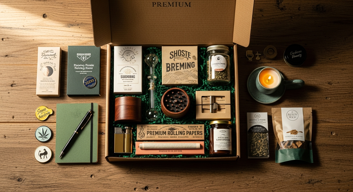 Daily High Club El Primo Subscription Box with curated smoking accessories and monthly delivery items displayed