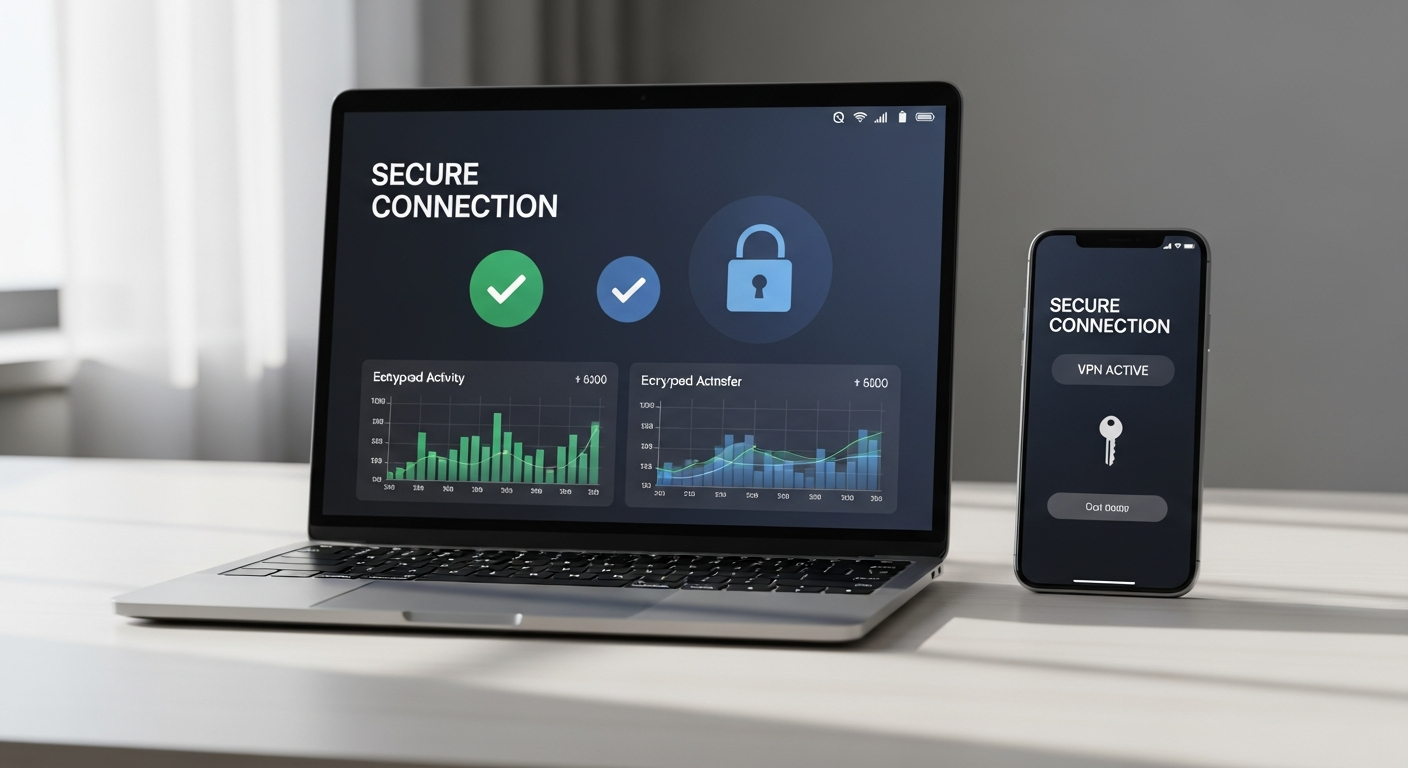 Surfshark VPN interface showing unlimited device connections and global server network