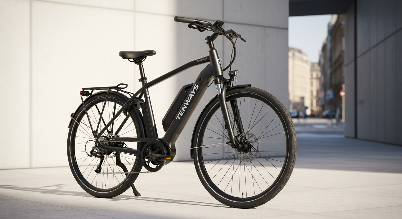 Tenways CGO600 Pro urban e-bike with minimalist design and removable battery system