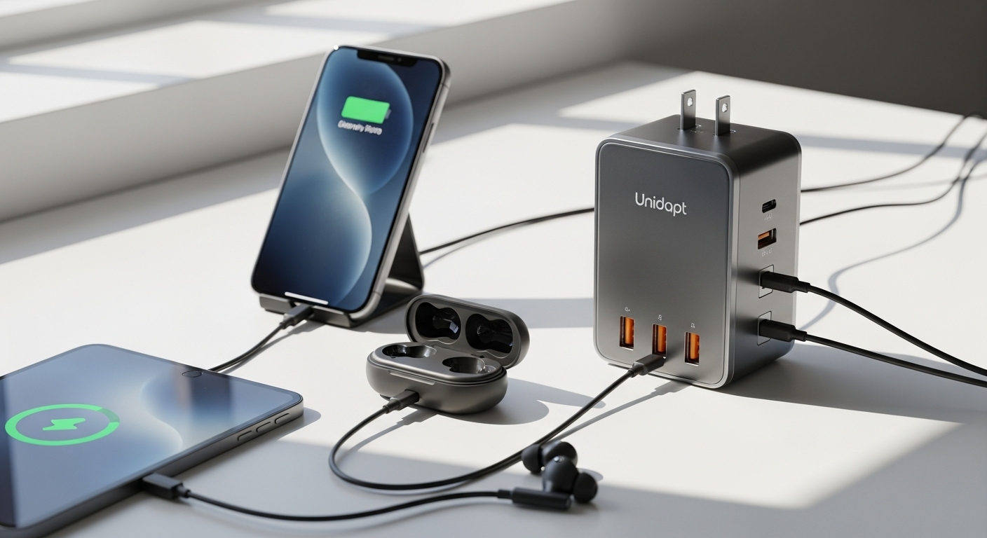 Unidapt USB Wall Charger: Multi-Device