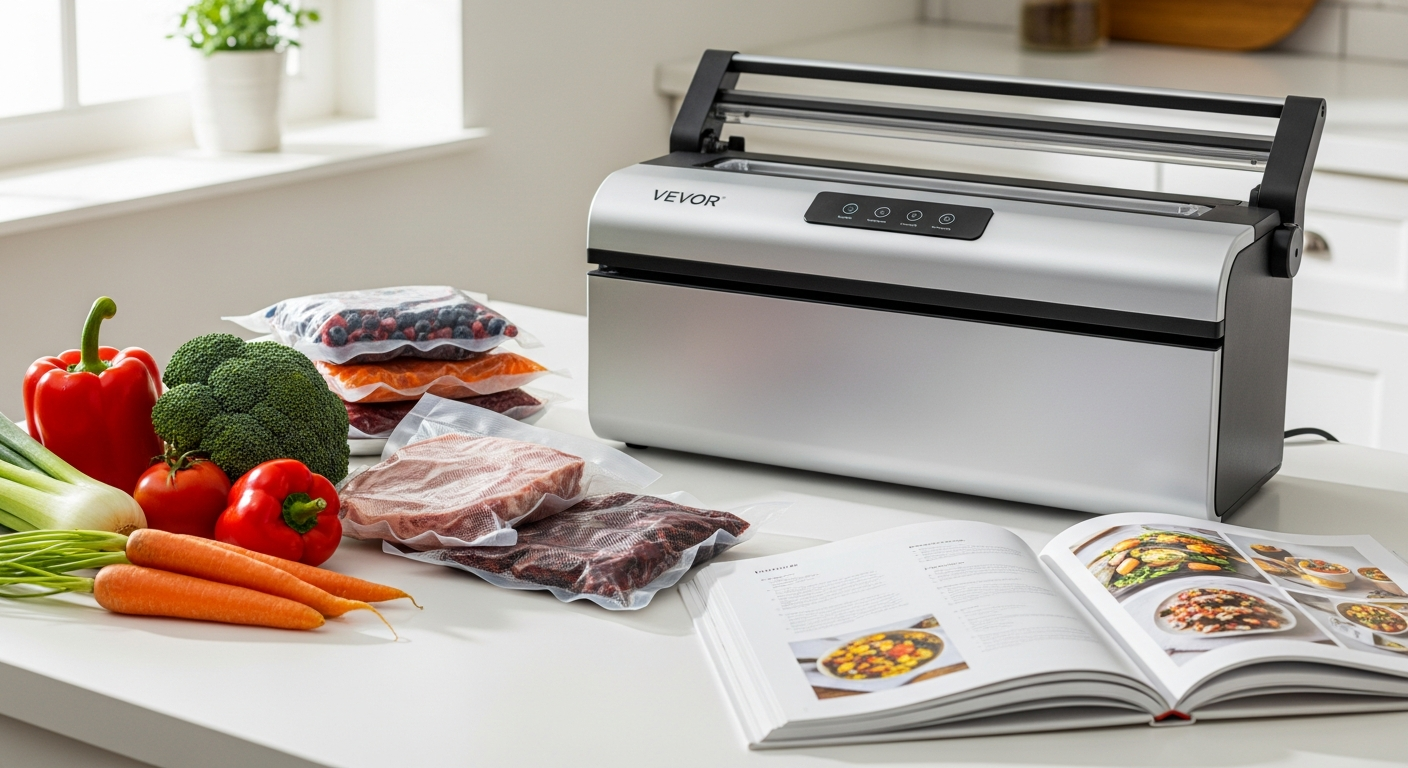 VEVOR Vacuum Sealer Machine with vacuum pressure technology for food storage