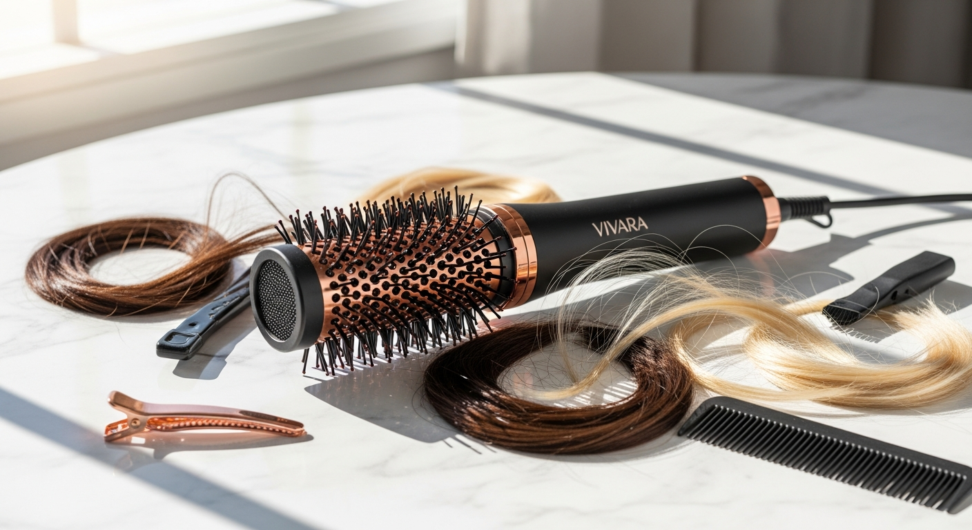 Vivara Multifunctional Hair Dryer Brush with ionic technology and ergonomic design