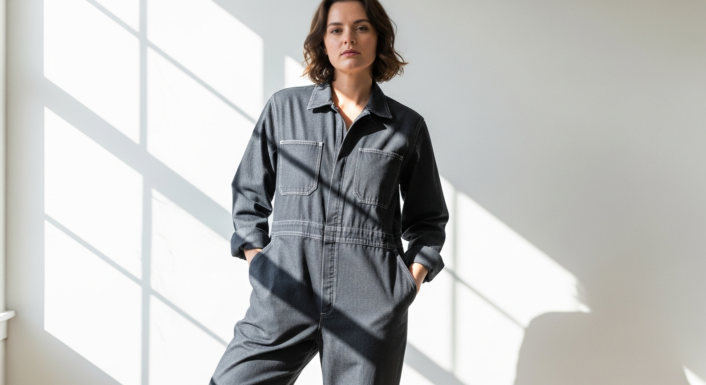 Wildfang Essential High-Waisted Zipper Coverall displayed on diverse body types