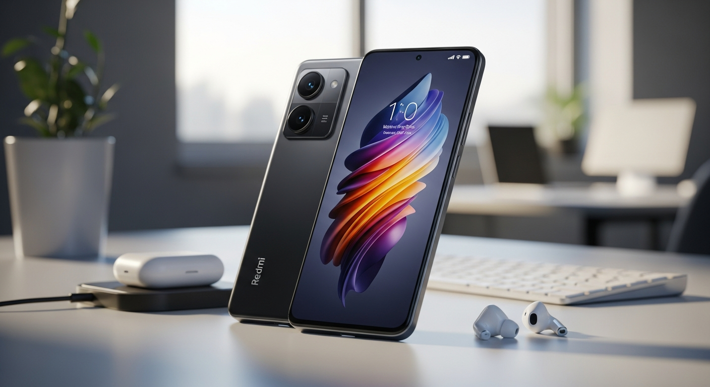 Redmi Note 15 Pro 5G smartphone displaying advanced performance features and 5G connectivity capabilities