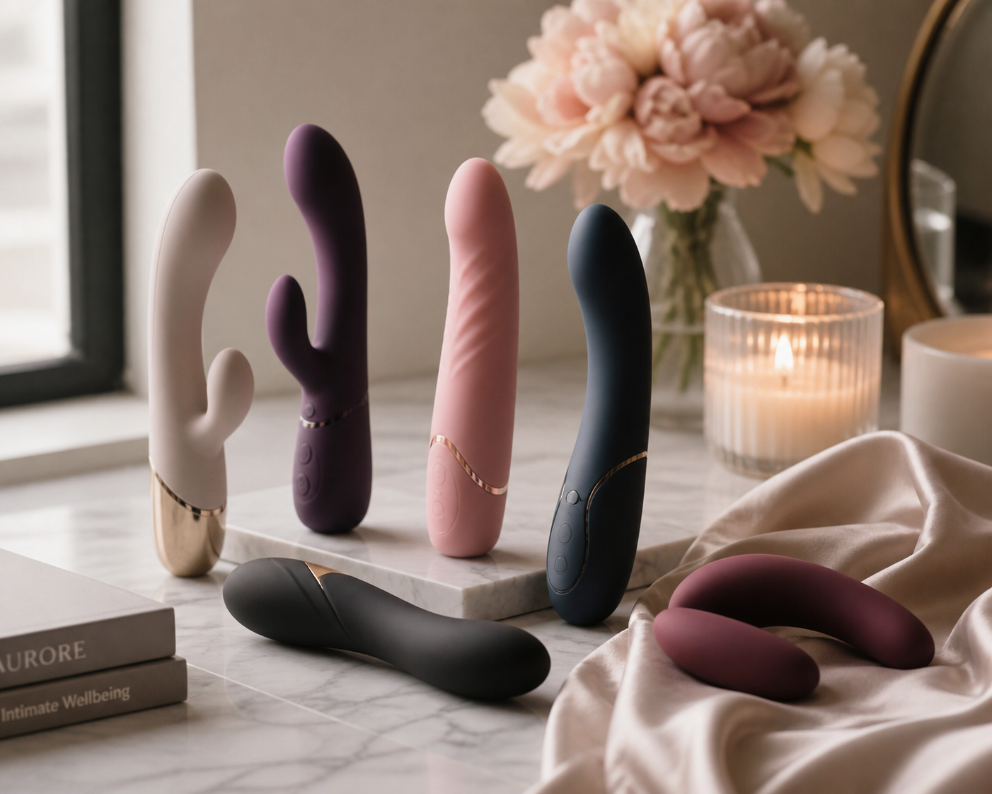 Wild Secrets AU best-selling vibrator models displayed on elegant surface